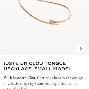 Cartier Juste Un Clou Necklace - Gold